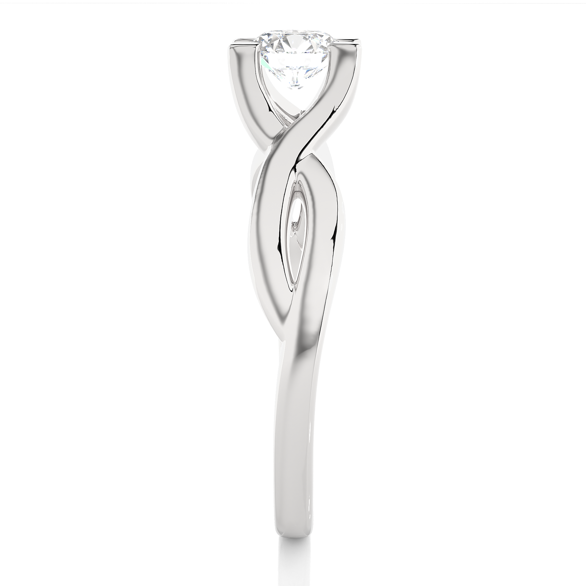 0.47 Carat G Color VS1 Clarity Diamond Studded Natural Diamond Ring.